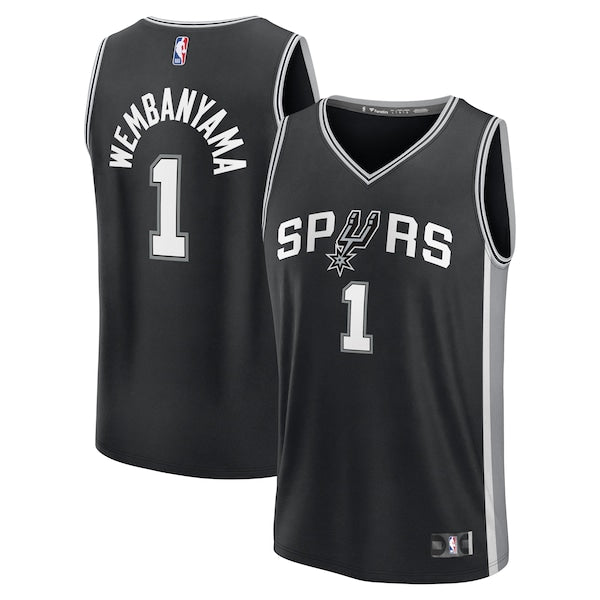 Victor Wembanyama San Antonio Spurs Fast Break Replica Player Jersey - Icon Edition - Black