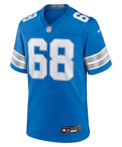 Alternative view of Taylor Decker Detroit Lions Nike Team Game Jersey -  Blue