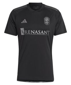 Alternative view of Jacob Shaffelburg Nashville SC adidas 2024 Man In Black Kit Replica Player Jersey - Black