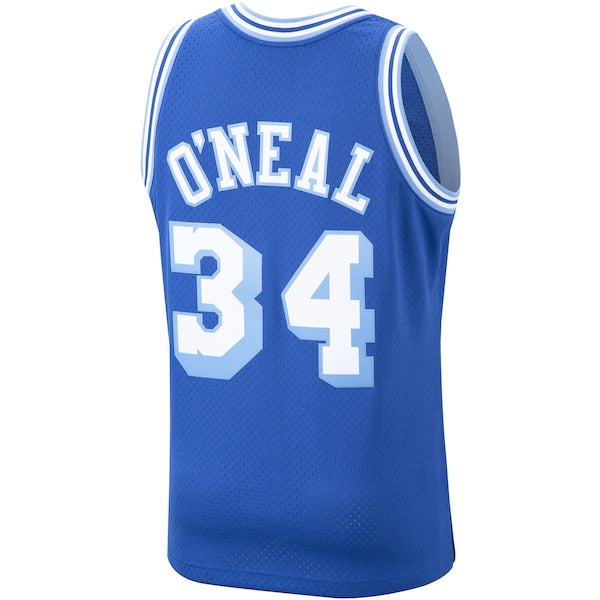 Shaquille O'Neal Los Angeles Lakers Hardwood Classics Swingman Jersey - Royal/Purple/Gold - Image 4