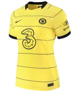 Alternative view of Chelsea Nike Women's 2021/22 Away Breathe Stadium Jersey - Yellow