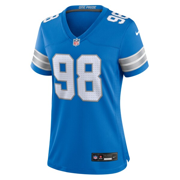 D.J. Reader Detroit Lions Nike Women's Team Game Jersey - Blue - Image 2