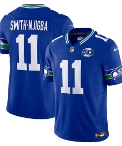 Jaxon Smith-Njigba Seattle Seahawks Nike 50th Season Vapor F.U.S.E. Limited Jersey - Royal/College Navy