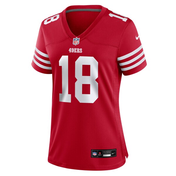 Isaiah Hodgins San Francisco 49ers Nike Women's Team Game Jersey - Scarlet - Image 2