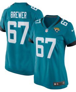Chandler Brewer Jacksonville Jaguars Nike Women's  Game Jersey -  Teal