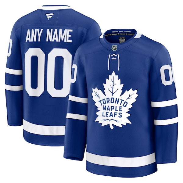 Toronto Maple Leafs Home Premium Custom Jersey - Blue/Black/White - Image 2