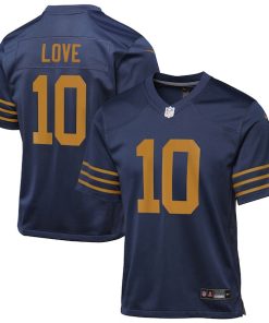 Jordan Love Green Bay Packers Nike Youth The 1923 Classic Game Jersey - Navy/White/Green