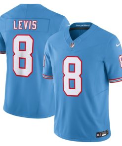 Will Levis Tennessee Titans Nike Alternate Oilers Throwback Vapor F.U.S.E. Limited Jersey - Light Blue
