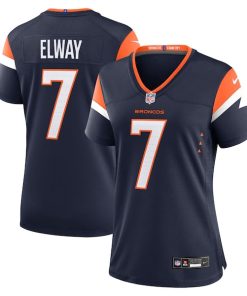 John Elway Denver Broncos Nike Women's Retired Player Alternate Game Jersey - Navy
