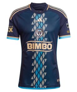 Alternative view of Philadelphia Union adidas 2024 Primary Authentic Custom Jersey - Navy