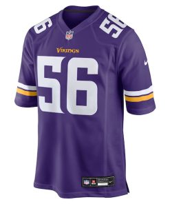 Alternative view of Austin Keys Minnesota Vikings Nike Team Game Jersey -  Purple