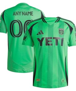 Austin FC adidas 2025 The Heartbeat Kit Authentic Custom Jersey - Green