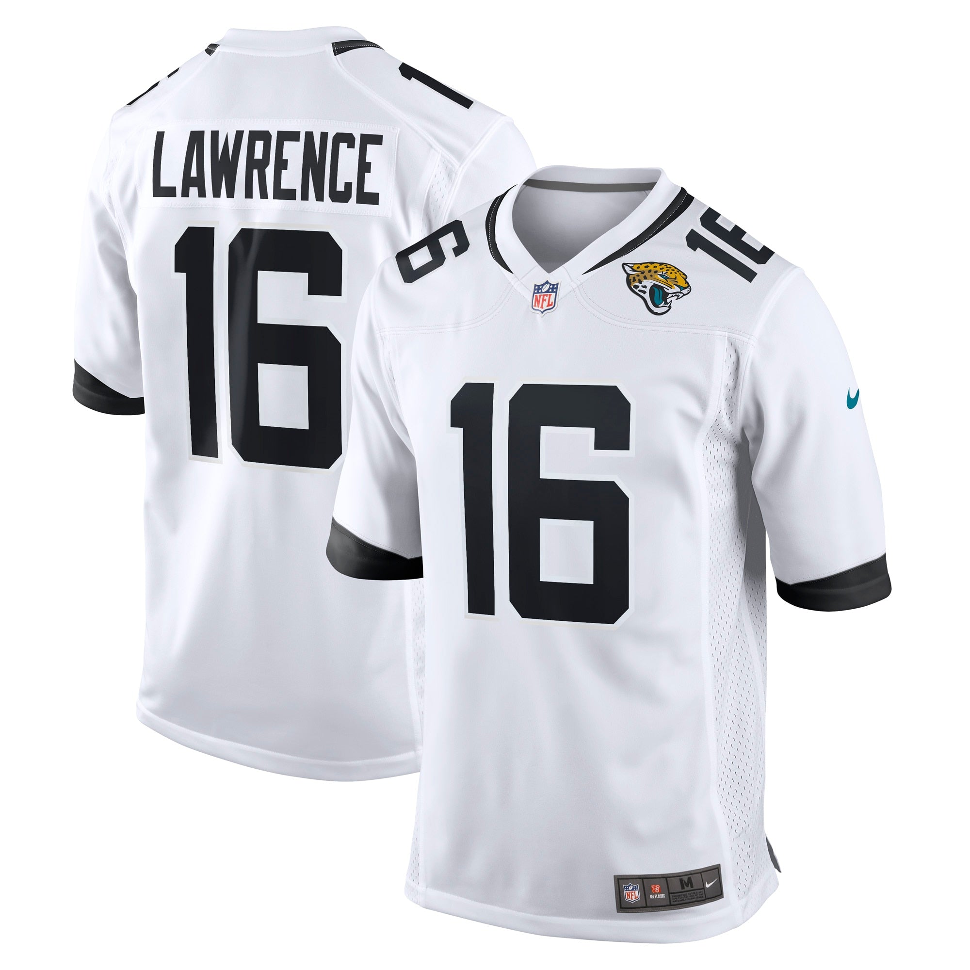 Trevor Lawrence Jacksonville Jaguars Nike Alternate Player Game Jersey - Black/White - Image 6