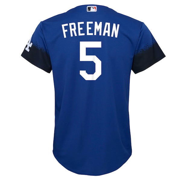 Freddie Freeman Los Angeles Dodgers Nike Youth City Connect Replica Player Jersey - Royal - Image 4