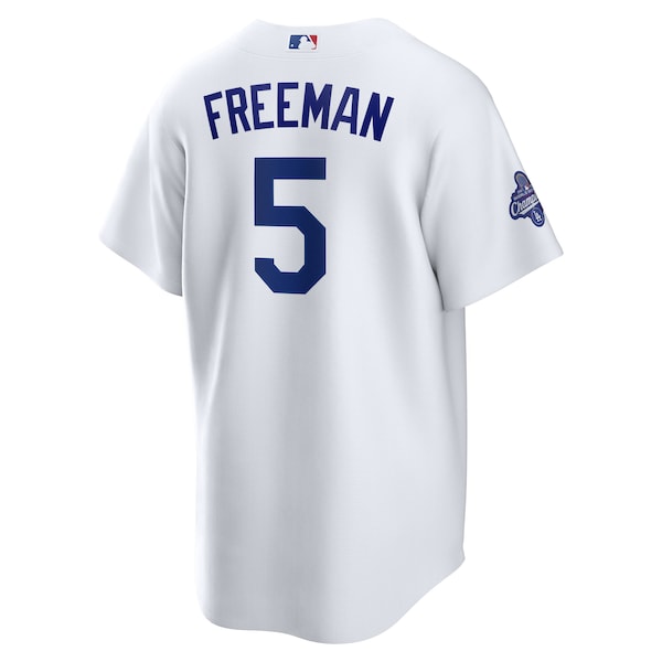 Freddie Freeman Los Angeles Dodgers Youth Nike Home 2025 World Series Champions Replica Jersey - White - Image 3