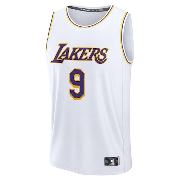 Bronny James Los Angeles Lakers Youth Fast Break Replica Player Jersey - Association Edition - White - Image 2