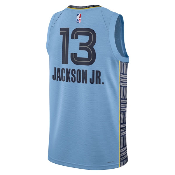 Jaren Jackson Jr. Memphis Grizzlies Jordan Brand Unisex Swingman Jersey - Statement Edition - Light Blue - Image 3