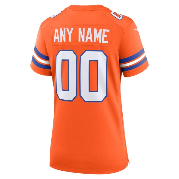 Denver Broncos Nike Women's Mile High Collection 1977 Throwback Custom Game Jersey - Orange - Image 3