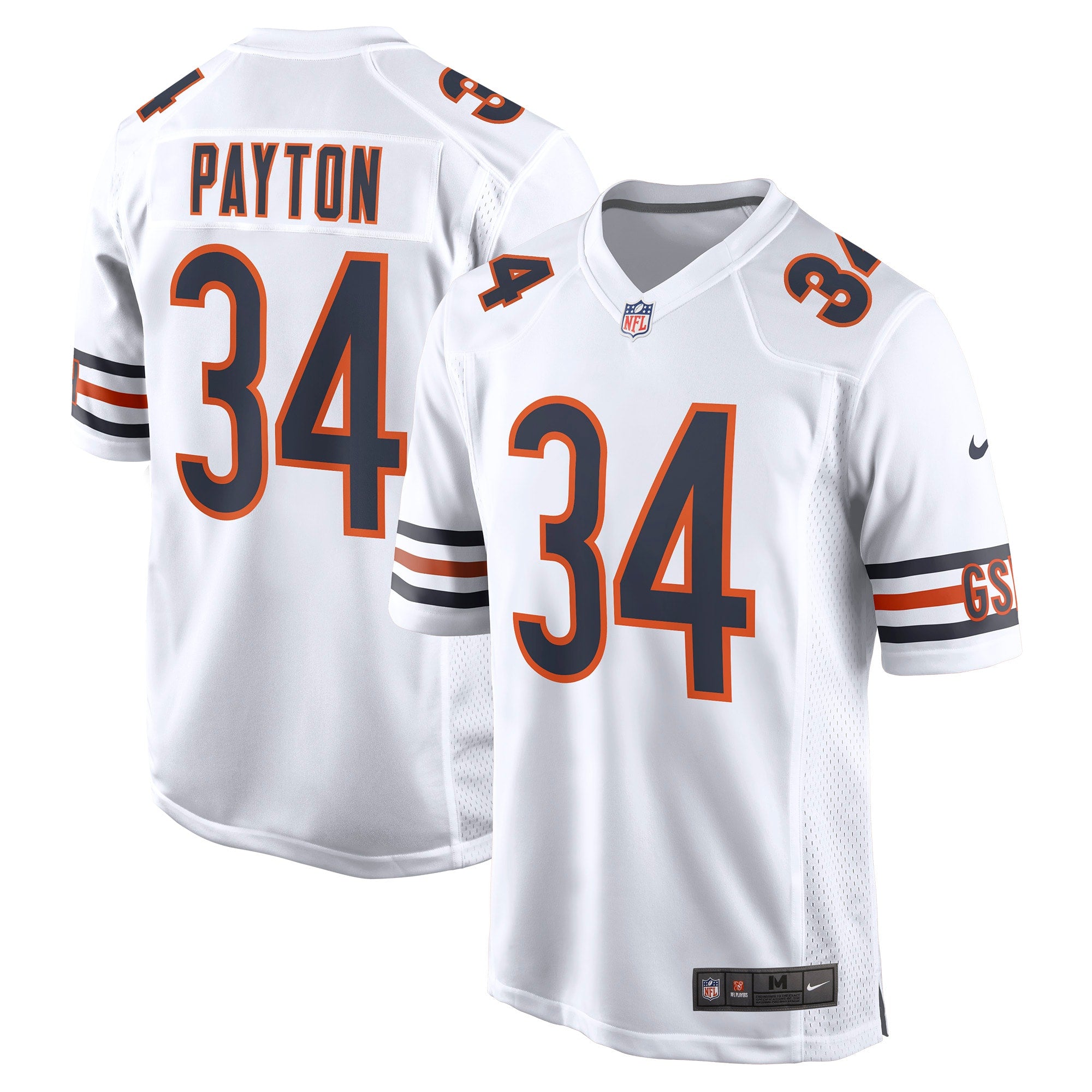 Walter Payton Chicago Bears Nike Retired Player Jersey - Orange/Navy/White - Image 2