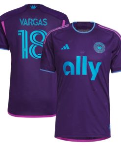 Kerwin Vargas Charlotte FC adidas 2023 Crown Jewel Kit Authentic Player Jersey - Purple