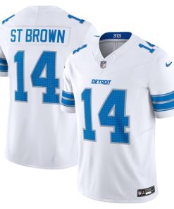Alternative view of Amon-Ra St. Brown Detroit Lions Nike Vapor F.U.S.E. Limited Jersey - White