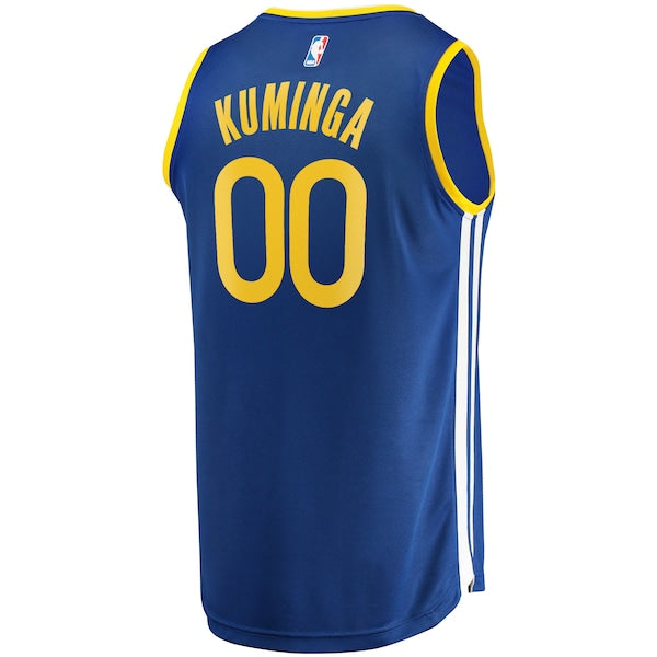 Jonathan Kuminga Golden State Warriors 2021 NBA Draft First Round Pick Fast Break Replica Jersey Royal - Icon Edition - Image 3