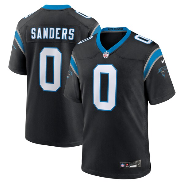 Ja'Tavion Sanders Carolina Panthers Nike Game Jersey - Black - Image 2