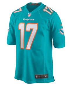 Alternative view of Jaylen Waddle Miami Dolphins Nike Youth Game Jersey - Aqua