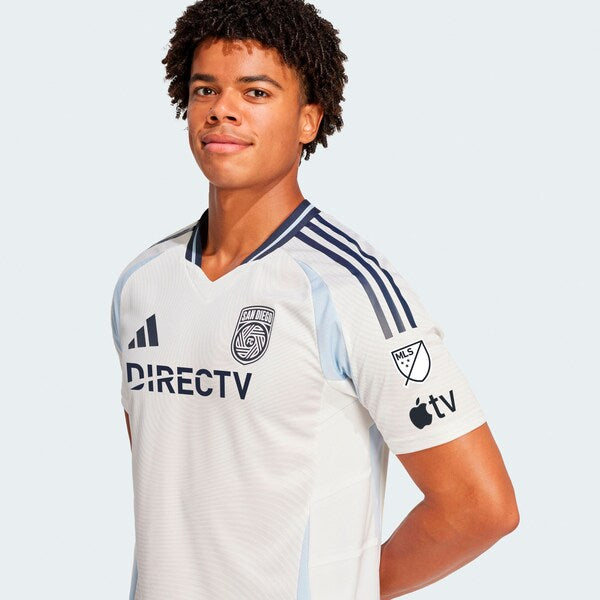 San Diego FC adidas 2025 Woven Into One Authentic Jersey - White - Image 8