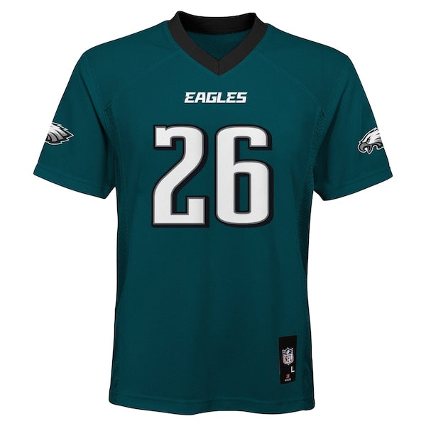 Saquon Barkley Philadelphia Eagles Youth Replica Player Jersey - Midnight Green - Image 2