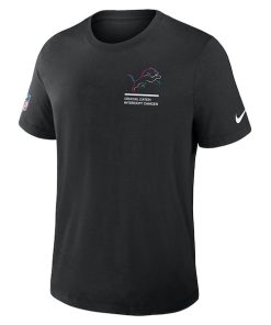 Alternative view of Detroit Lions Nike Tall 2025 NFL Crucial Catch Tri-Blend Dri-FIT T-Shirt - Black