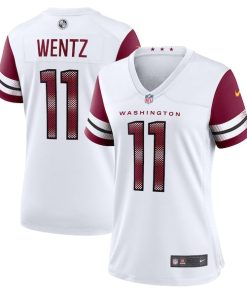 Carson Wentz Washington Commanders Nike Women's Game Jersey - White/Black/Burgundy