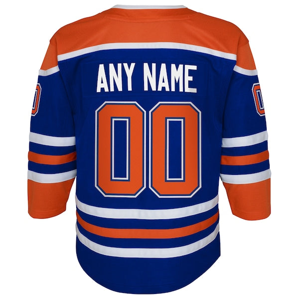 Edmonton Oilers Youth 2025 Stanley Cup Final Home Premier Custom Jersey - Royal - Image 4