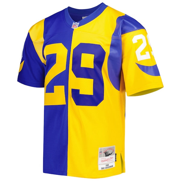 Eric Dickerson Los Angeles Rams 1984 Split Legacy Replica Jersey - Royal/Gold - Image 3