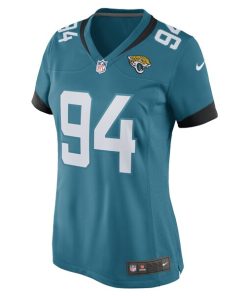 Alternative view of Folorunso Fatukasi Jacksonville Jaguars Nike Women's Game Player Jersey - Teal