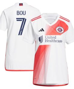 Gustavo Bou New England Revolution adidas Women's 2024 Defiance Replica Jersey - White
