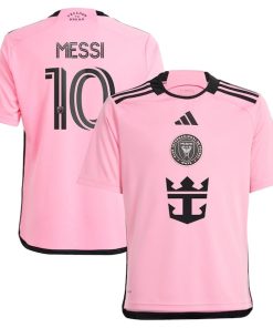 Lionel Messi Inter Miami CF adidas Youth 2024 2getherness Replica Player Jersey - Pink