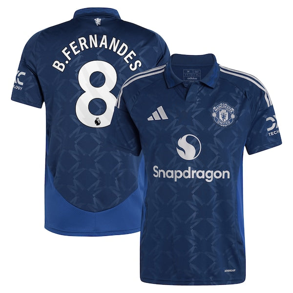 Bruno Fernandes Manchester United adidas 2024/25 Away Replica Player Jersey - Navy - Image 2