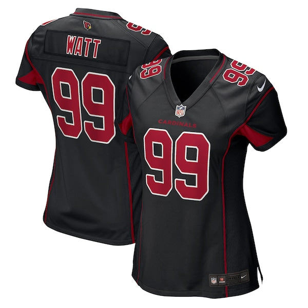 J.J. Watt Arizona Cardinals Nike Women's 2nd Alternate Game Jersey - Black/Cardinal - Image 2