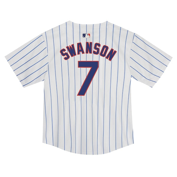 Dansby Swanson Chicago Cubs Nike Toddler Game Jersey - White - Image 3