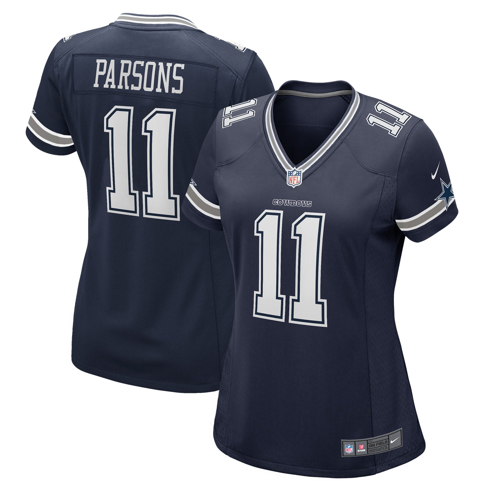 Micah Parsons Dallas Cowboys Nike Women's Game Player Jersey - White/Navy - Image 5