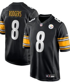 Aaron Rodgers Pittsburgh Steelers Nike Game Jersey - Black/White