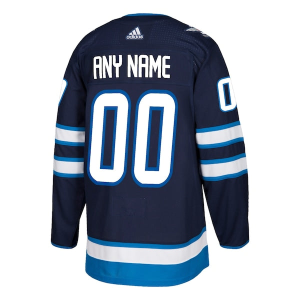 Winnipeg Jets adidas Authentic Custom Jersey - Navy - Image 3