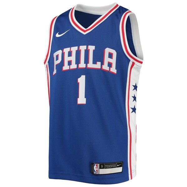 James Harden Philadelphia 76ers Nike Youth Swingman Jersey - Icon Edition - Royal - Image 2