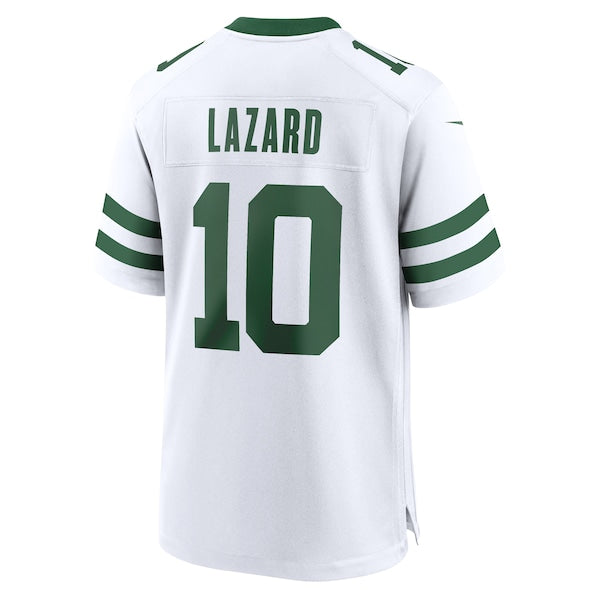 Allen Lazard New York Jets Nike Legacy Player Game Jersey - White - Image 3