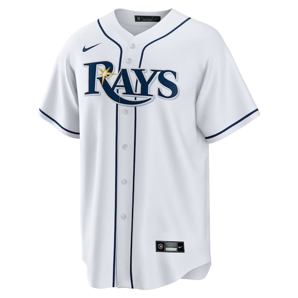 Tampa Bay Rays Nike Home Replica Custom Jersey - White - Image 2