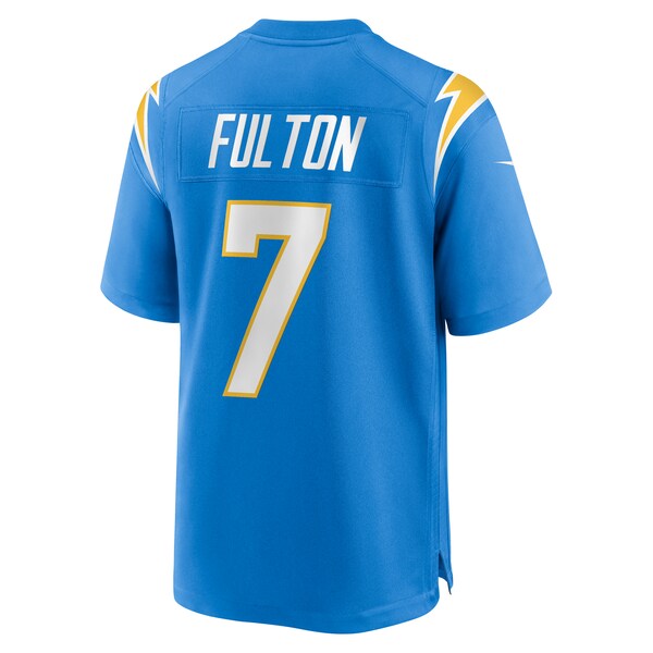 Kristian Fulton Los Angeles Chargers Nike Team Game Jersey - Powder Blue - Image 4