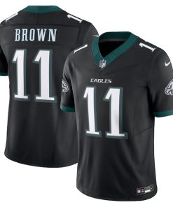 A.J. Brown Philadelphia Eagles Nike Alternate Vapor F.U.S.E. Limited Jersey - Black/Green/White