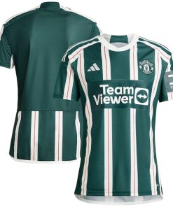 Manchester United adidas 2023/24 Away Replica Jersey - Green