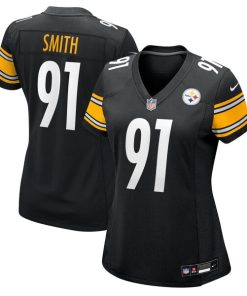 Alternative view of Preston Smith Pittsburgh Steelers Nike Women's  Game Jersey -  Black